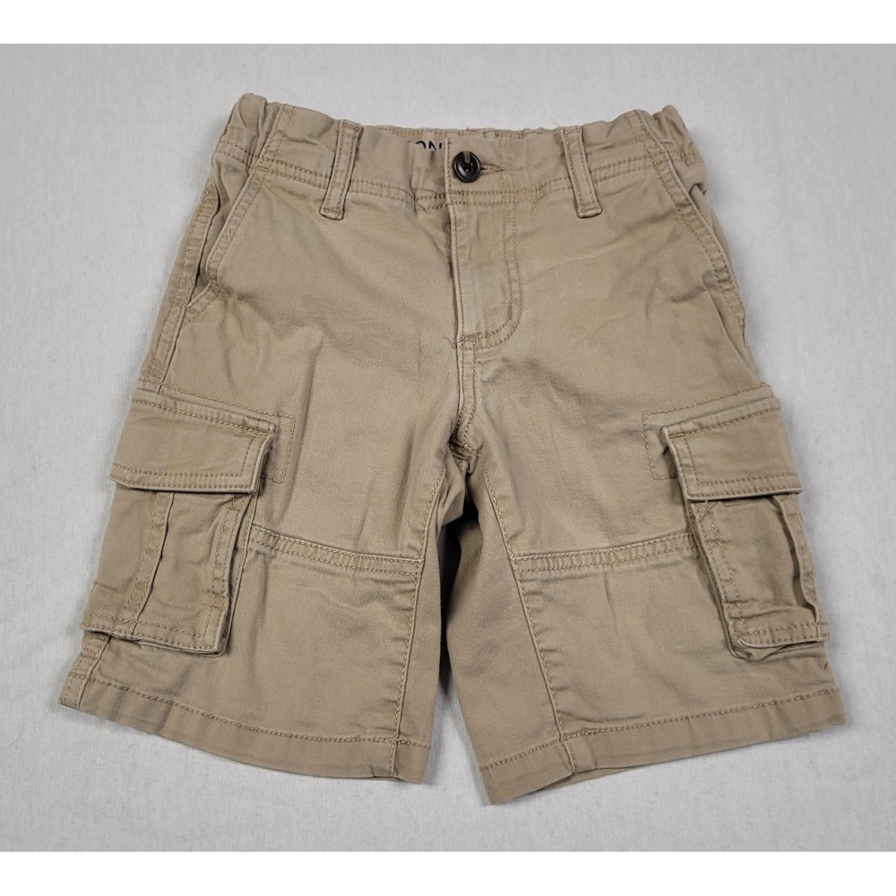 Arizona Jean Co Flex Short Boys Adjustable Waist Khaki Cargo Shorts Size 8